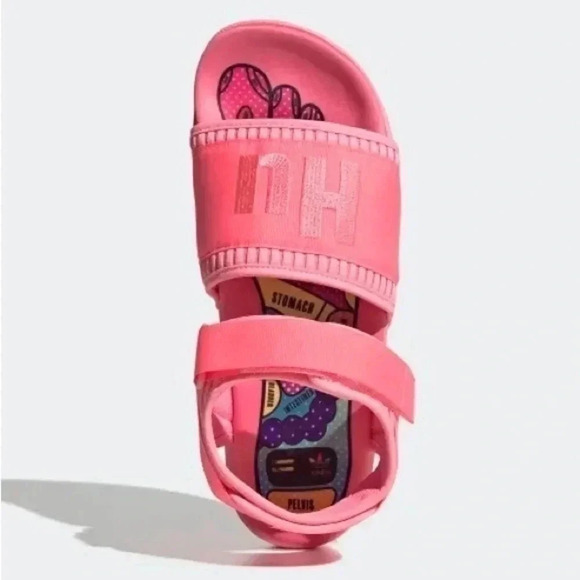 ADIDAS Pharrell x Adilette 2.0 RARE Sandal 'Hyper Pop' Pink Size 9 - Picture 7 of 15